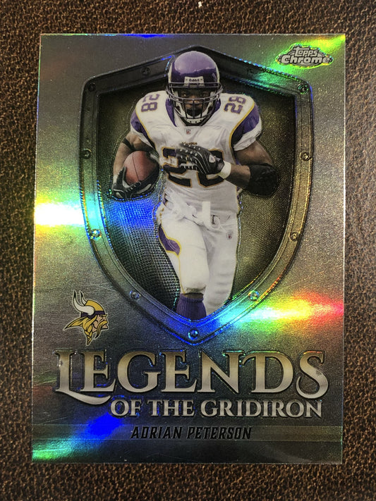 Adrian Peterson - 2025 Topps Chrome - Legends of the Gridiron Refractor - Vikings