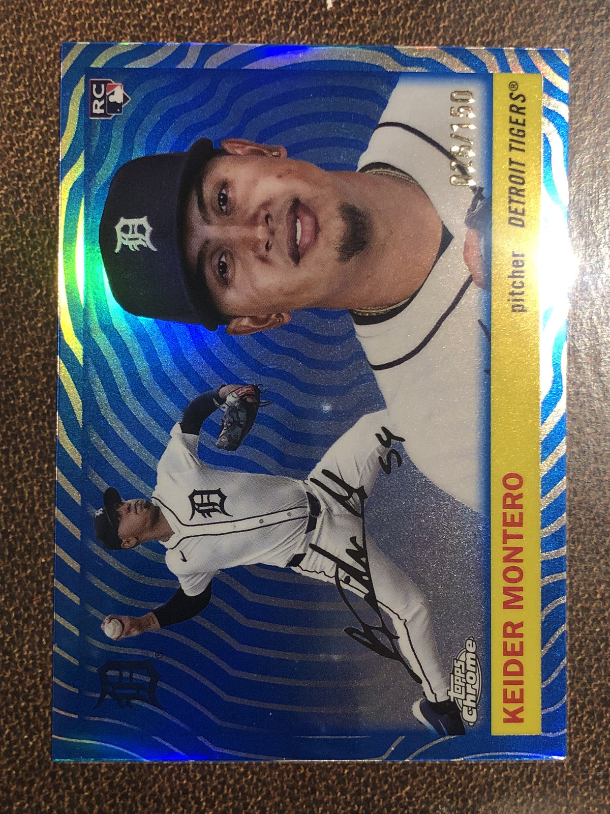 Keider Montero - 2025 Topps Chrome Platinum - BLUE Vibrations /150 - Tigers