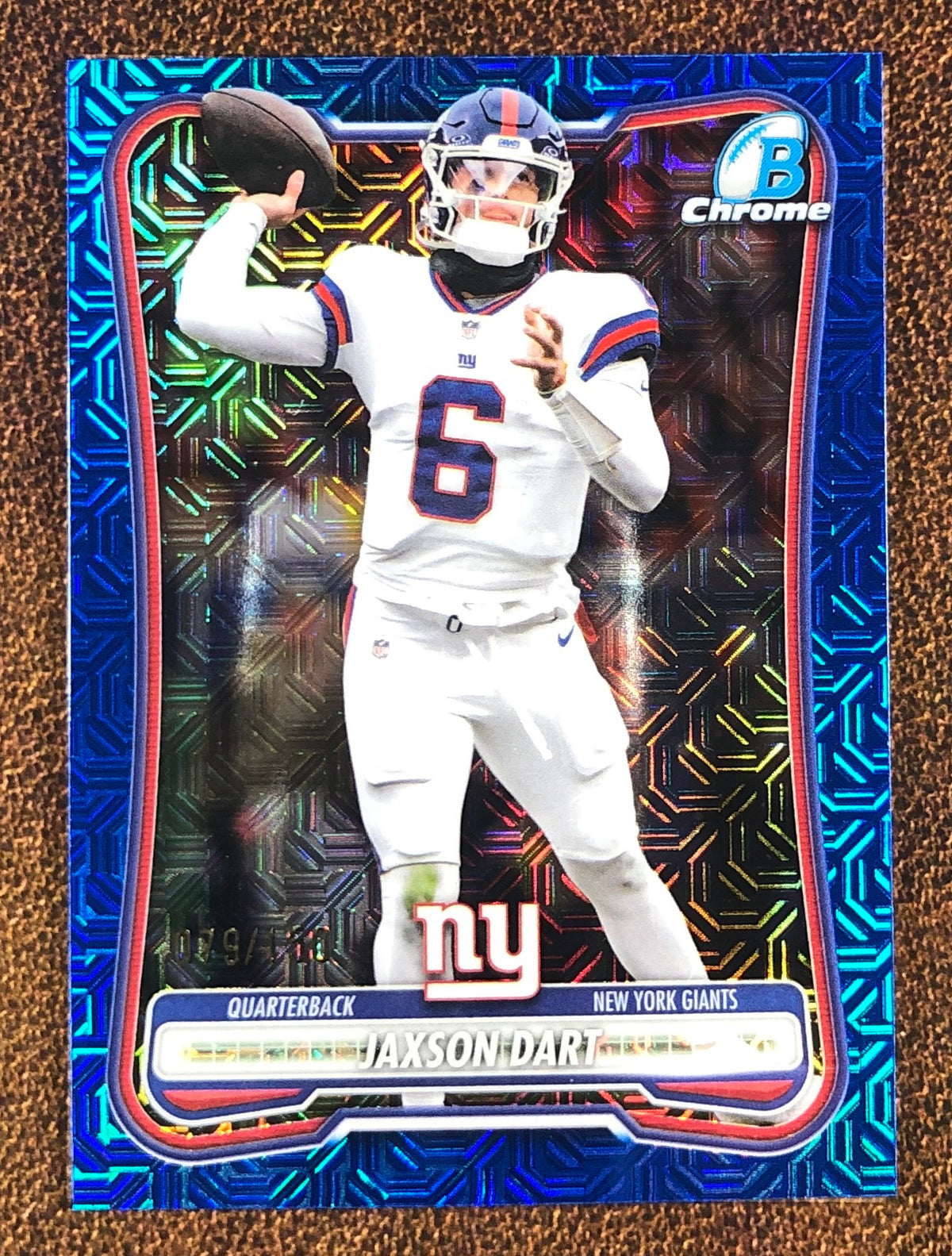 Jaxson Dart - 2026 Bowman - BLUE MOJO /150 - Giants
