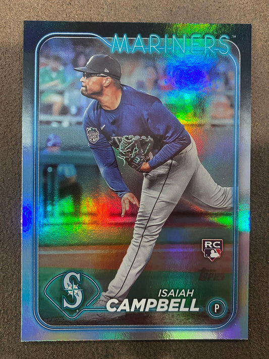 Isaiah Campbell - 2024 Topps Series 1 - Rainbow Foil - Mariners