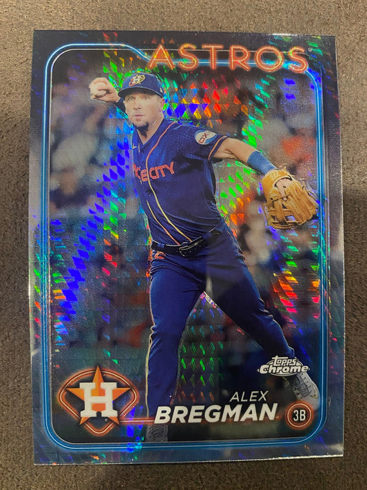 Alex Bregman - 2024 Topps Chrome - Prism Refractors - Astros