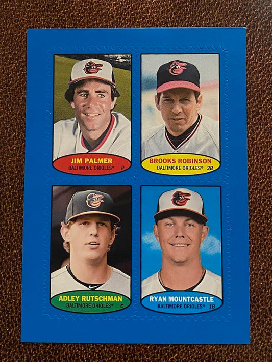 Orioles Stamp (Adley Rutschman) - 2023 Topps Heritage - Blue Parallel - Orioles