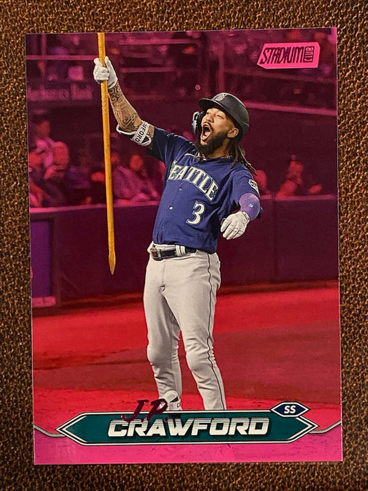 J.P. Crawford - 2024 Topps Stadium Club - Pink Foil - Mariners