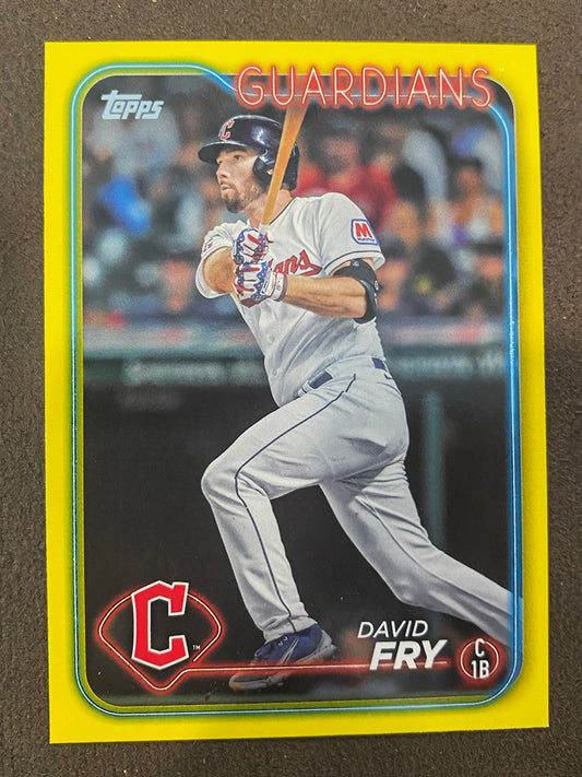 David Fry - 2024 Topps Series 2 - Yellow Parallels - Guardians