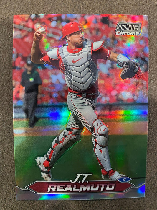 J.T. Realmuto - 2024 Topps Stadium Club - Chrome Refractor - Phillies
