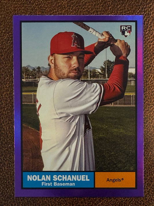 Nolan Schanuel - 2024 Topps Archives - Purple Foil - Angels