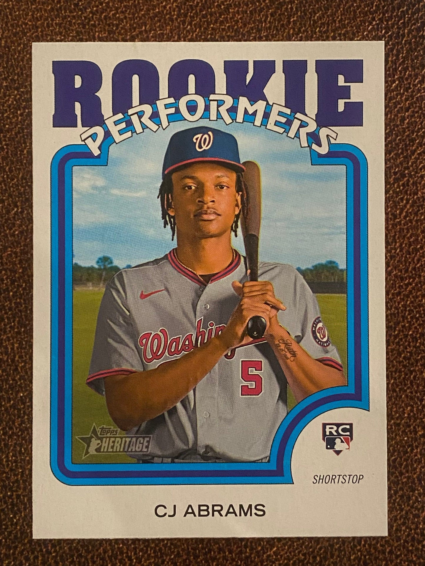 CJ Abrams - 2022 Topps Heritage High Number - Rookie Performers - Nationals