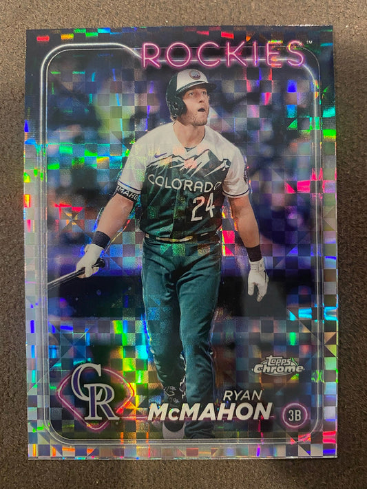 Ryan McMahon - 2024 Topps Chrome - XFractor - Rockies