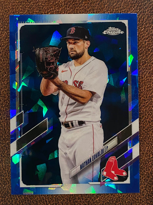 Nathan Eovaldi - 2021 Topps Chrome Sapphire - Sapphire - Red Sox