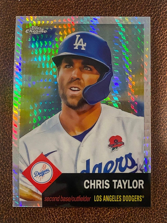 Chris Taylor - 2022 Topps Chrome Platinum Anniversary - Prism Refractor - Dodgers