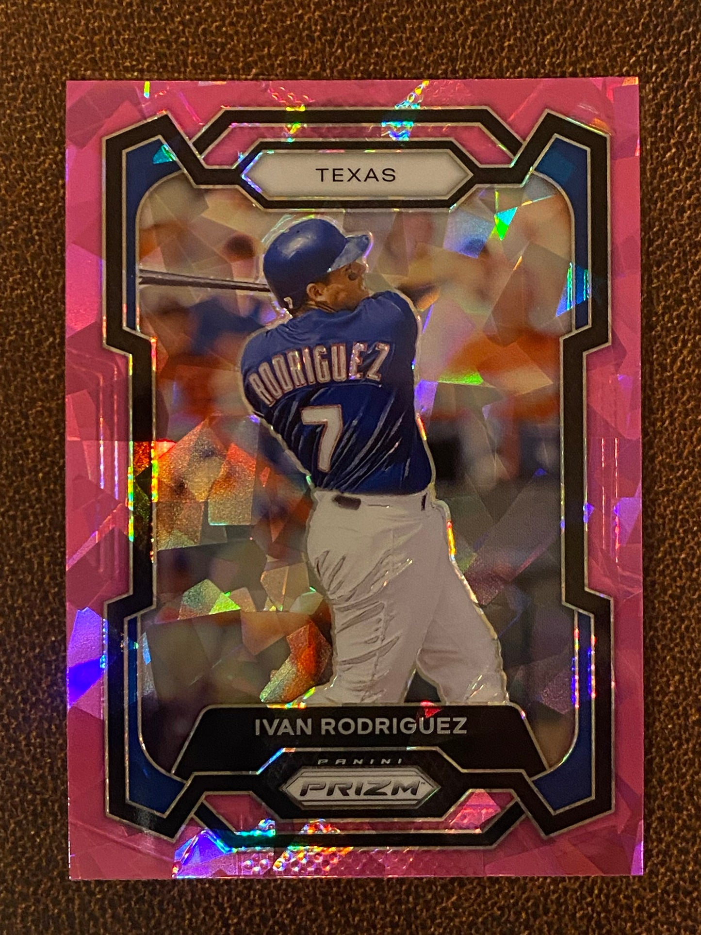 Ivan Rodriguez - 2024 Panini Prizm - Pink Ice Mega - Rangers