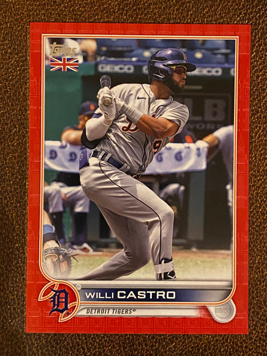 Willi Castro - 2022 Topps UK - Big Ben Red /99 - Tigers