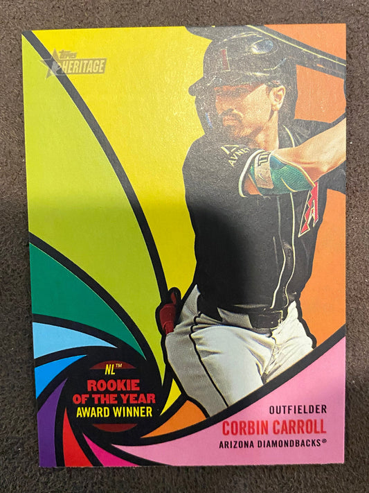 Corbin Carroll - 2024 Topps Heritage High Number - Award Winners - Diamondbacks