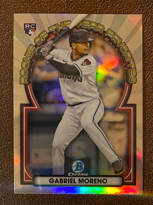 Gabriel Moreno - 2023 Bowman - Rookie of the Year Favorites - Diamondbacks