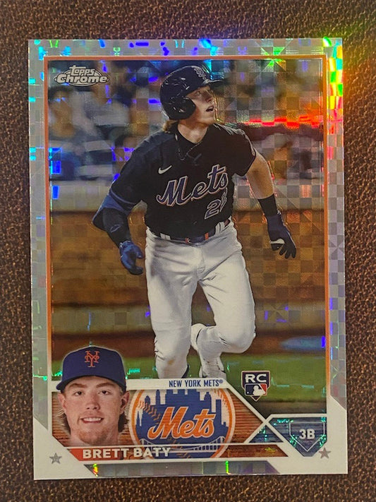 Brett Baty - 2023 Topps Chrome - XFractors - Mets