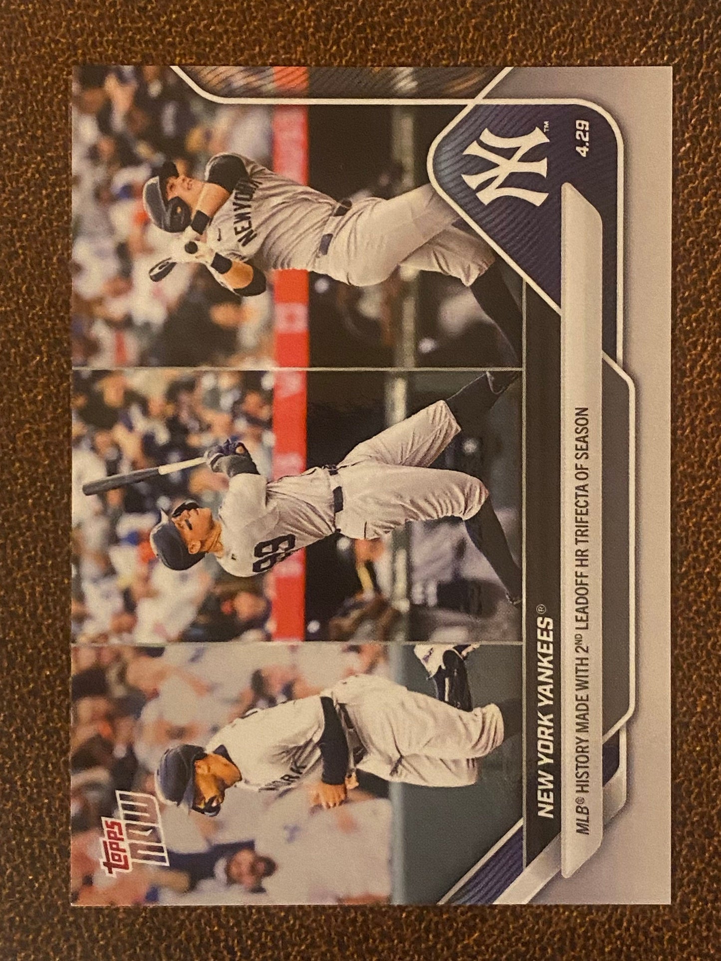 Aaron Judge / New York Yankees Team Card - 2025 Topps Now - Card 119 (PR: 2129) - Yankees