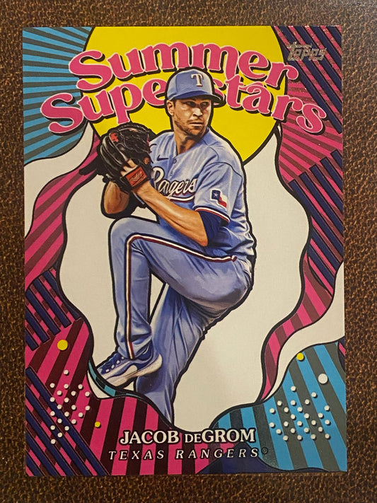 Jacob DeGrom - 2025 Topps Series 2 - Summer Superstars - Rangers