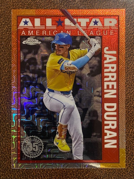 Jarren Duran - 2025 Topps Series 2 - 1990 All Star Mojo Refractor - Red Sox