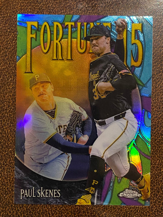 Paul Skenes - 2025 Topps Chrome - Fortune 15 - Pirates