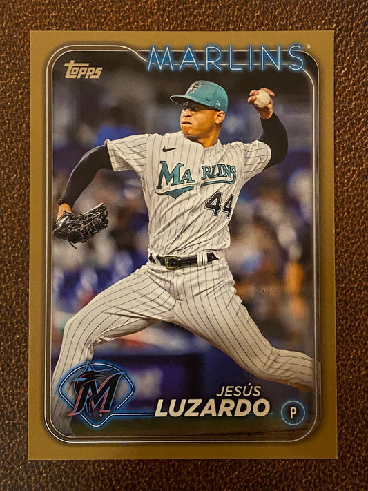 Jesús Luzardo - 2024 Topps Series 1 - Gold /2024 - Marlins