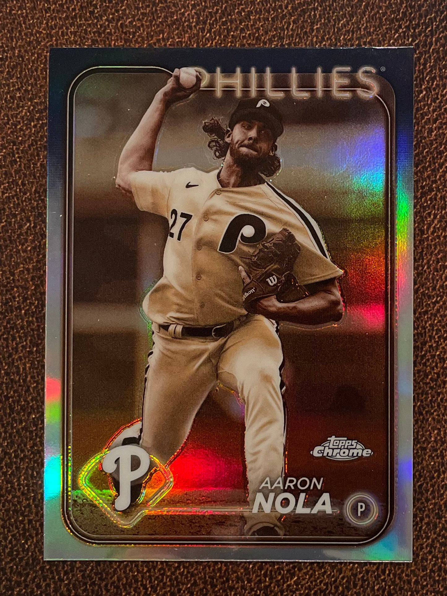 Aaron Nola - 2024 Topps Chrome - Sepia Refractor - Phillies