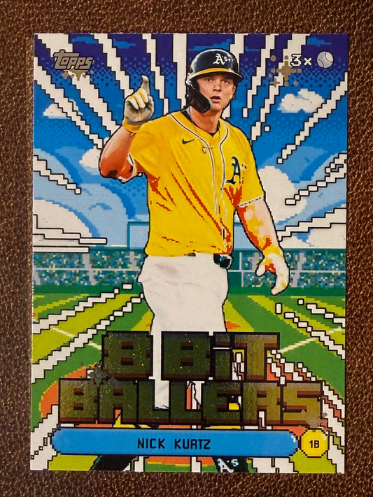Nick Kurtz - 2026 Topps Series 1 - 8 Bit Ballers Insert - Athletics