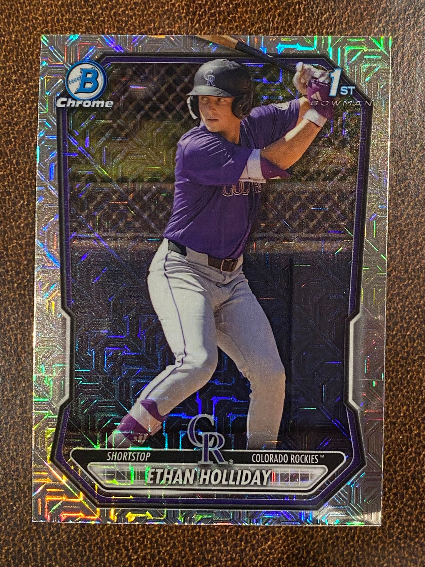 Ethan Holliday - 2026 Bowman - 1st MOJO Refractor - Rockies
