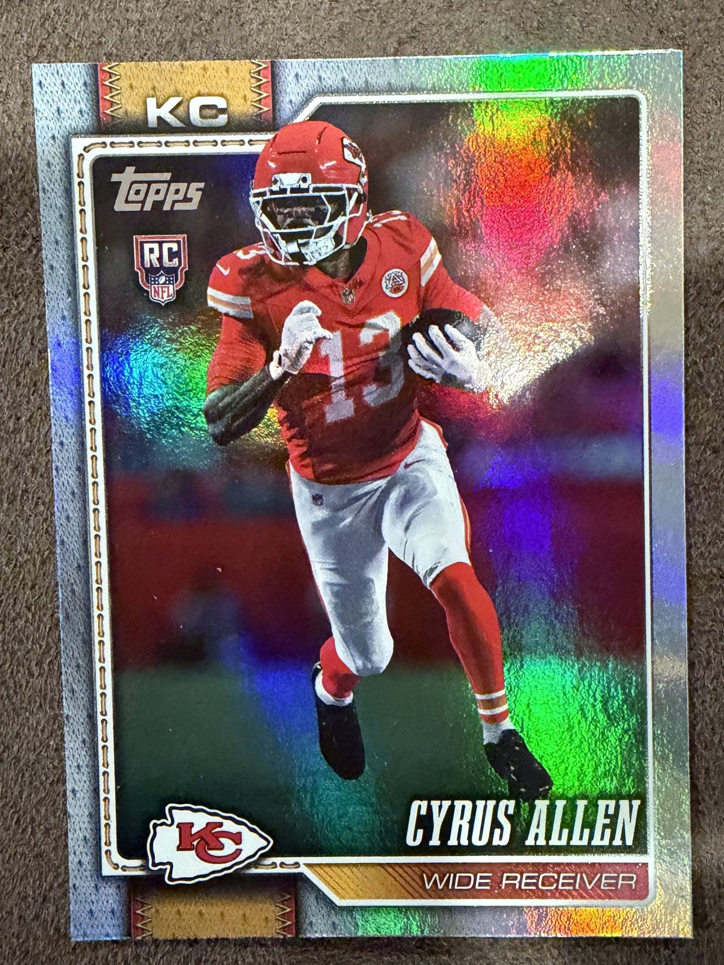 Cyrus Allen - 2026 Topps Flagship - Rookie Rainbow Foil - Chiefs