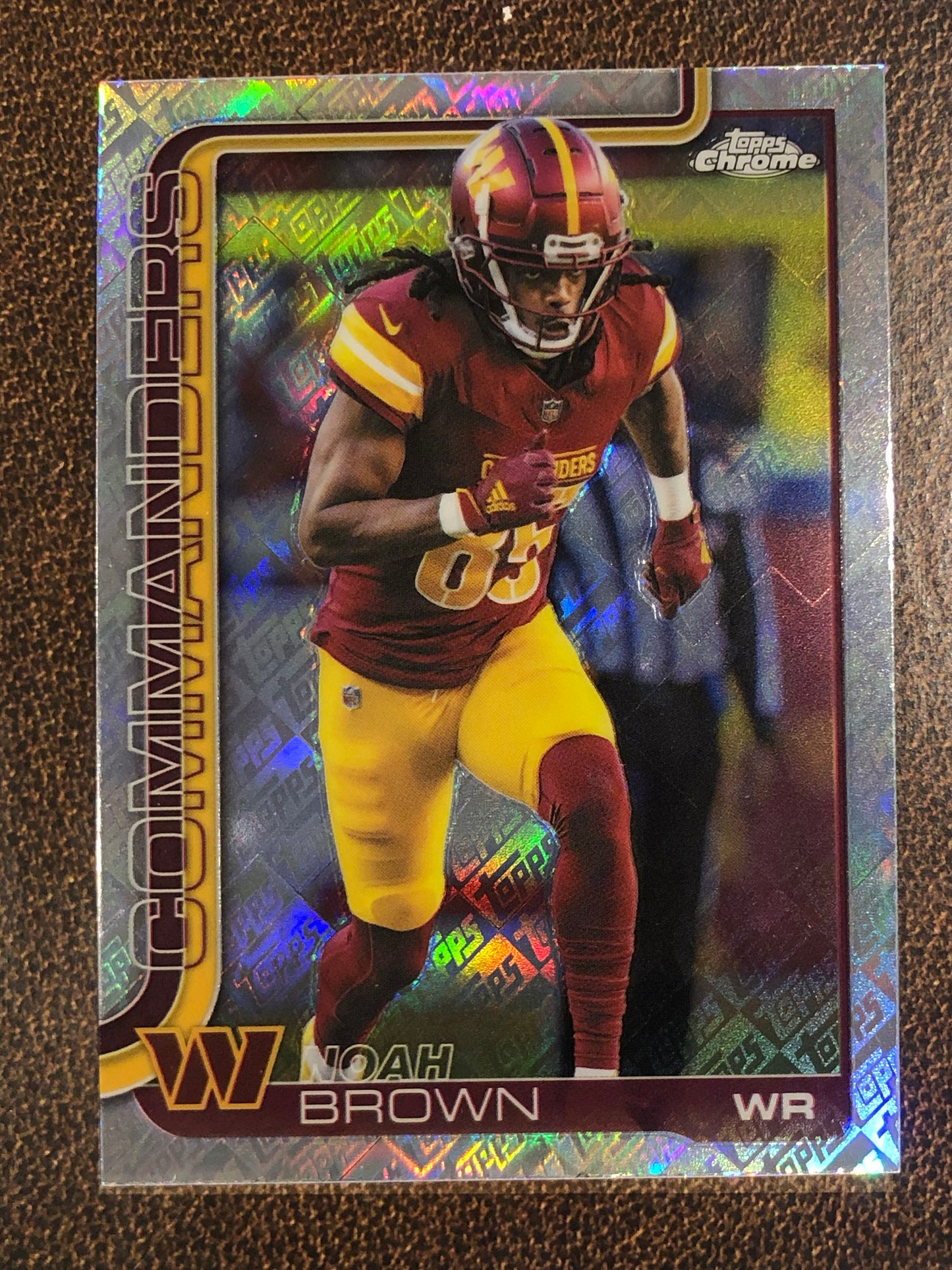 Noah Brown - 2025 Topps Chrome - Topps Foil - Commanders