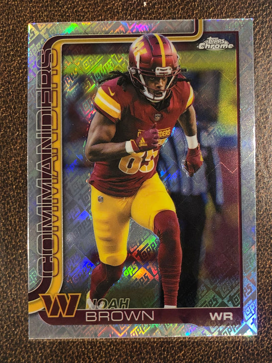 Noah Brown - 2025 Topps Chrome - Topps Foil - Commanders