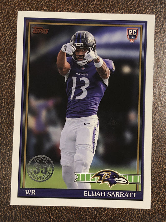 Elijah Sarratt - 2026 Topps Flagship - 1991 Insert - Ravens