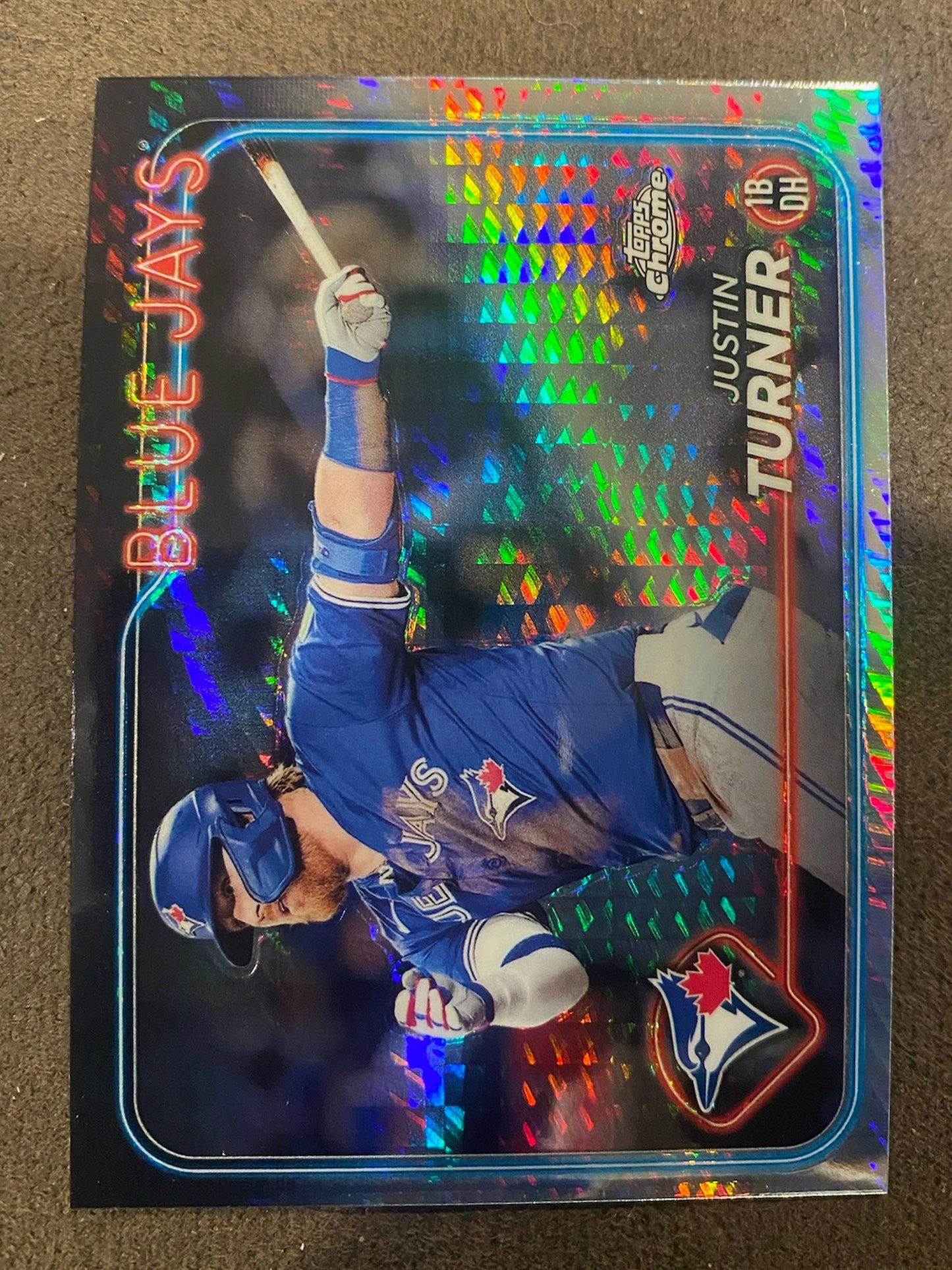 Justin Turner - 2024 Topps Chrome - Prism Refractors - Blue Jays