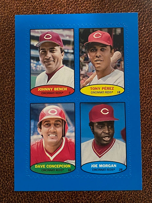 Reds Stamp - 2023 Topps Heritage - Blue Parallel - Reds