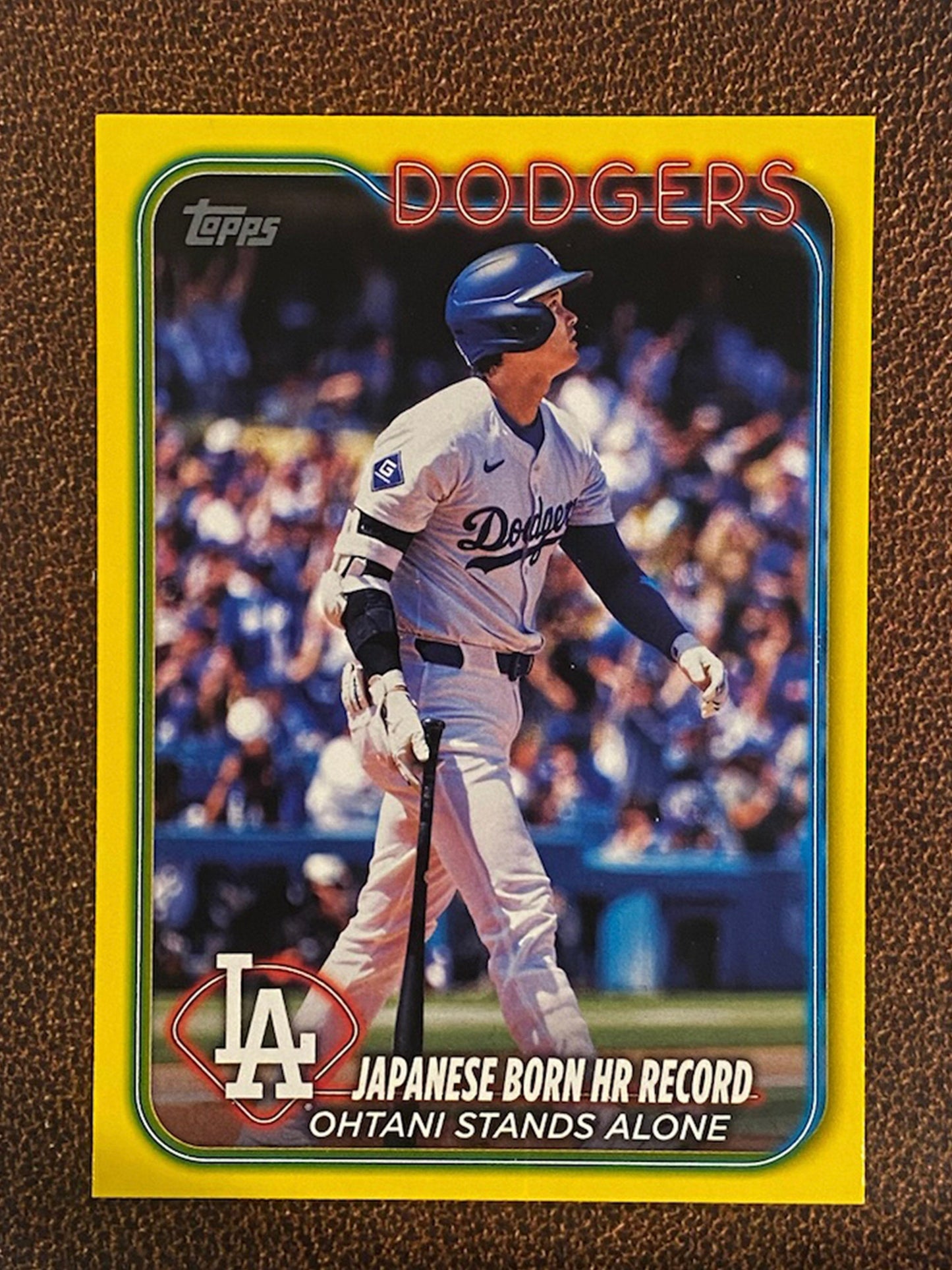 Shohei Ohtani - 2024 Topps Update - Yellow (HR Record) - Dodgers