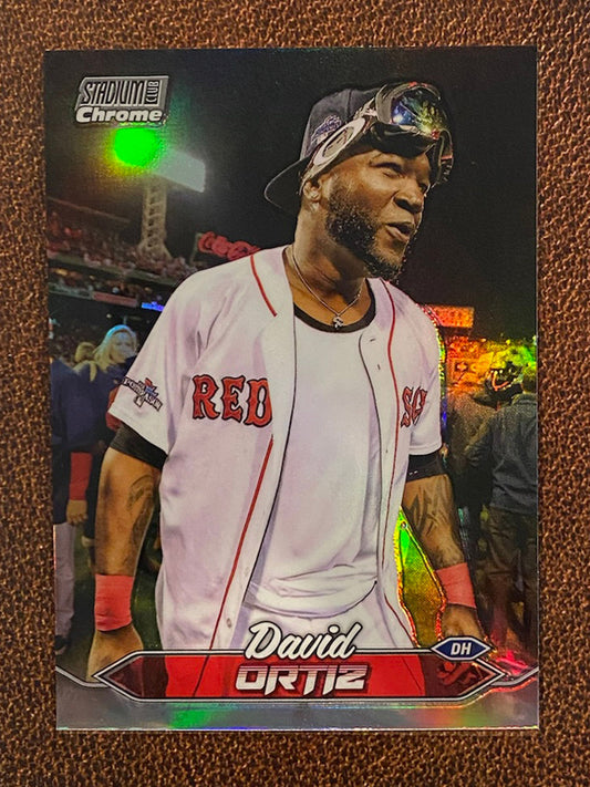 David Ortiz - 2024 Topps Stadium Club - Chrome Refractor - Red Sox