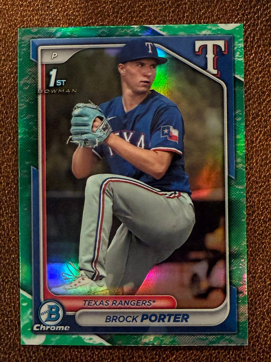 Brock Porter - 2024 Bowman - Chrome Lunar Glow - Rangers