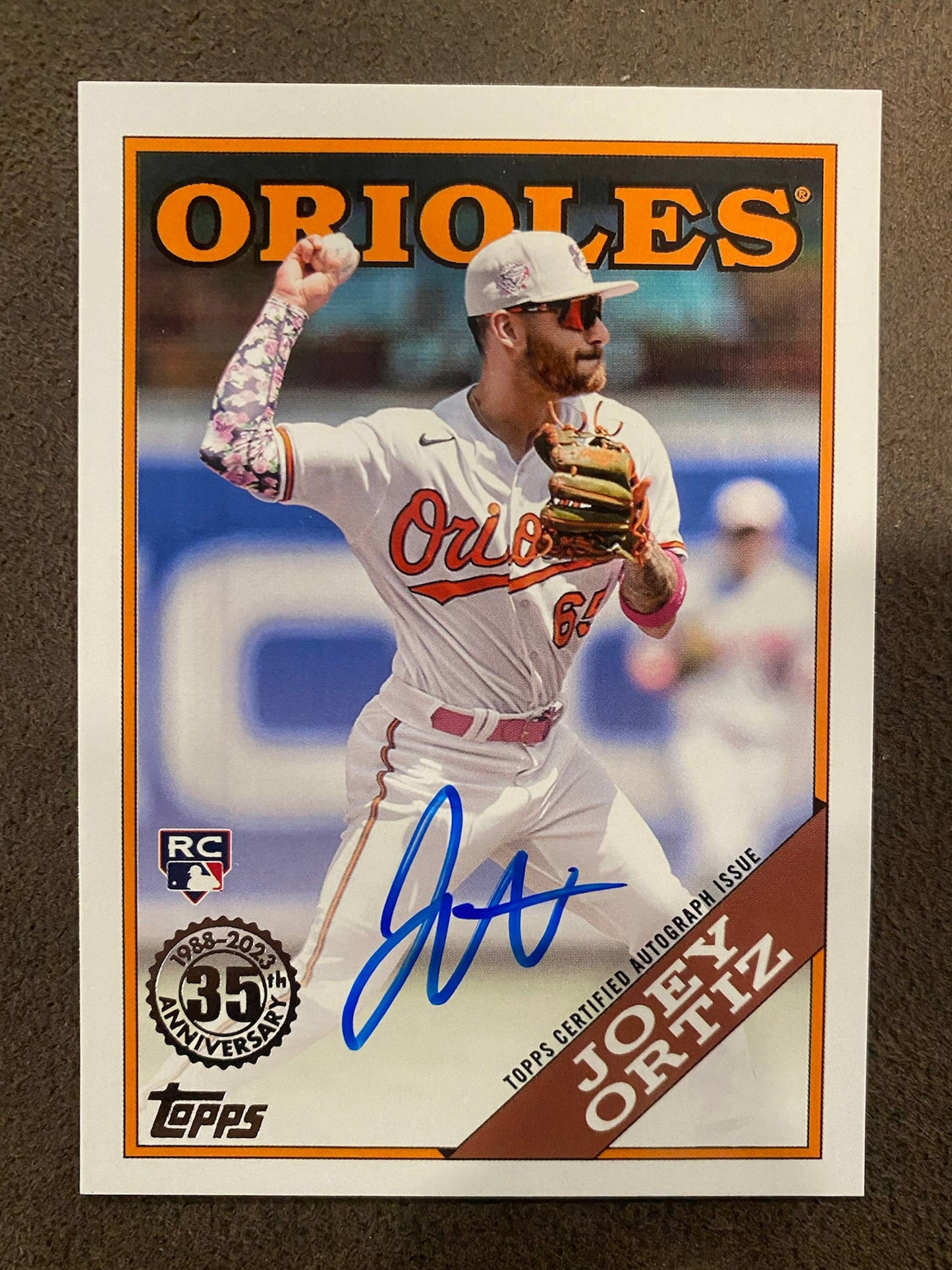 Joey Ortiz - 2023 Topps Update - 1988 AUTO - Orioles