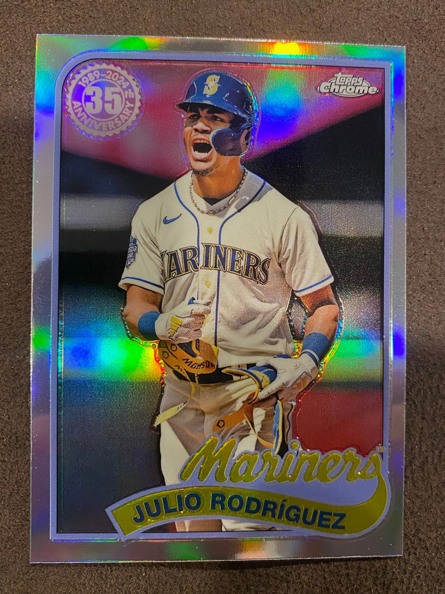 Julio Rodriguez - 2024 Topps Chrome - 1989 Refractor - Mariners