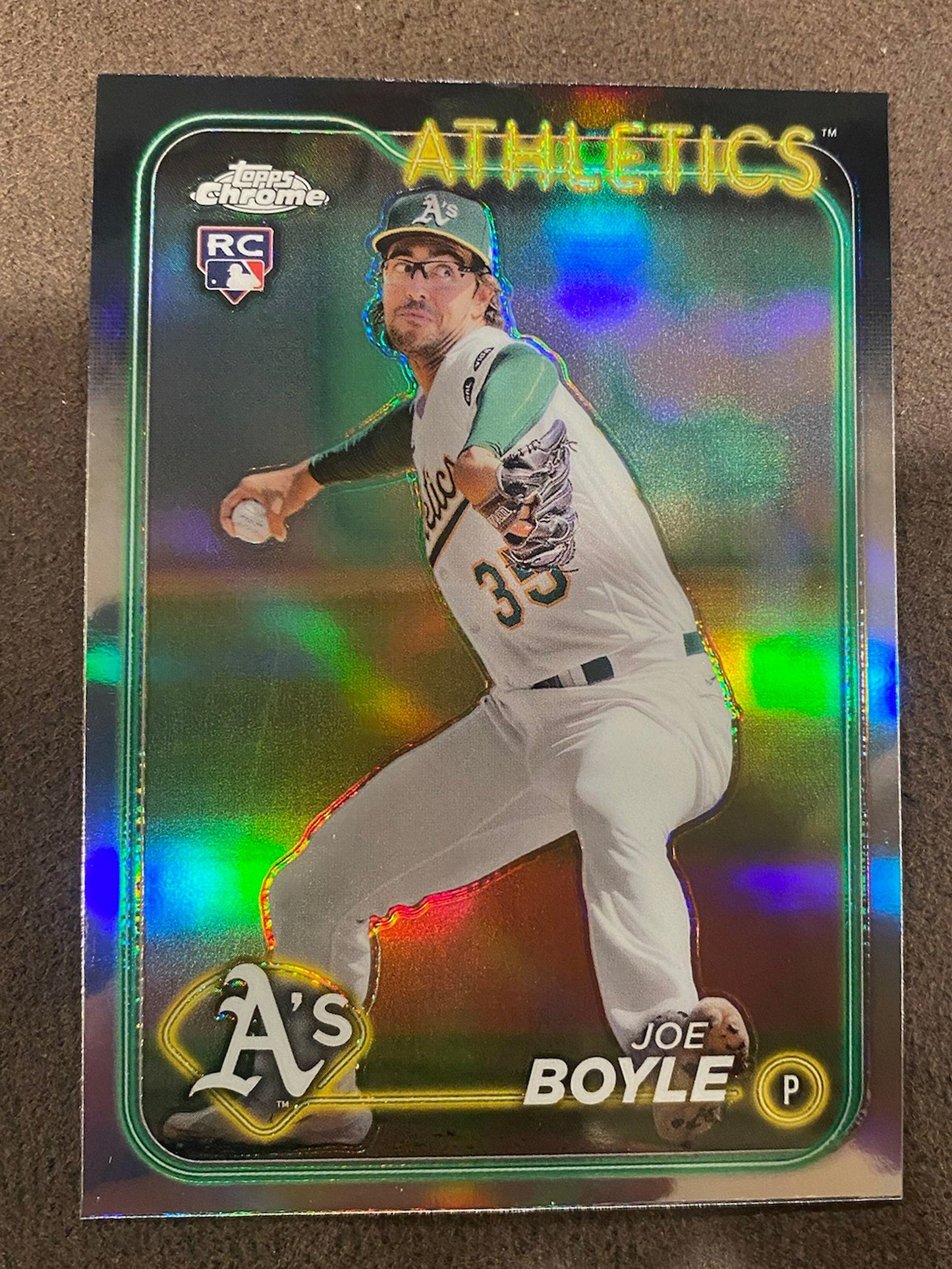 Joe Boyle - 2024 Topps Chrome - Refractor - Athletics