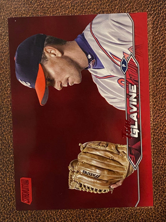 Tom Glavine - 2024 Topps Stadium Club - Red Foil - Braves
