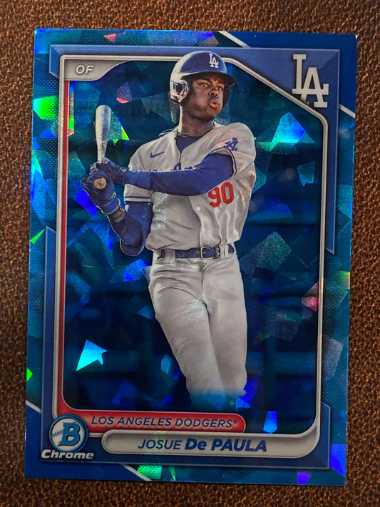 Josue De Paula - 2024 Bowman Chrome - Sapphire - Dodgers