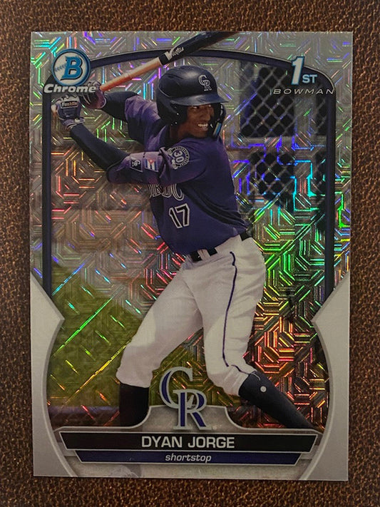 Dyan Jorge - 2023 Bowman - Mega Box Mojo Refractor - Rockies