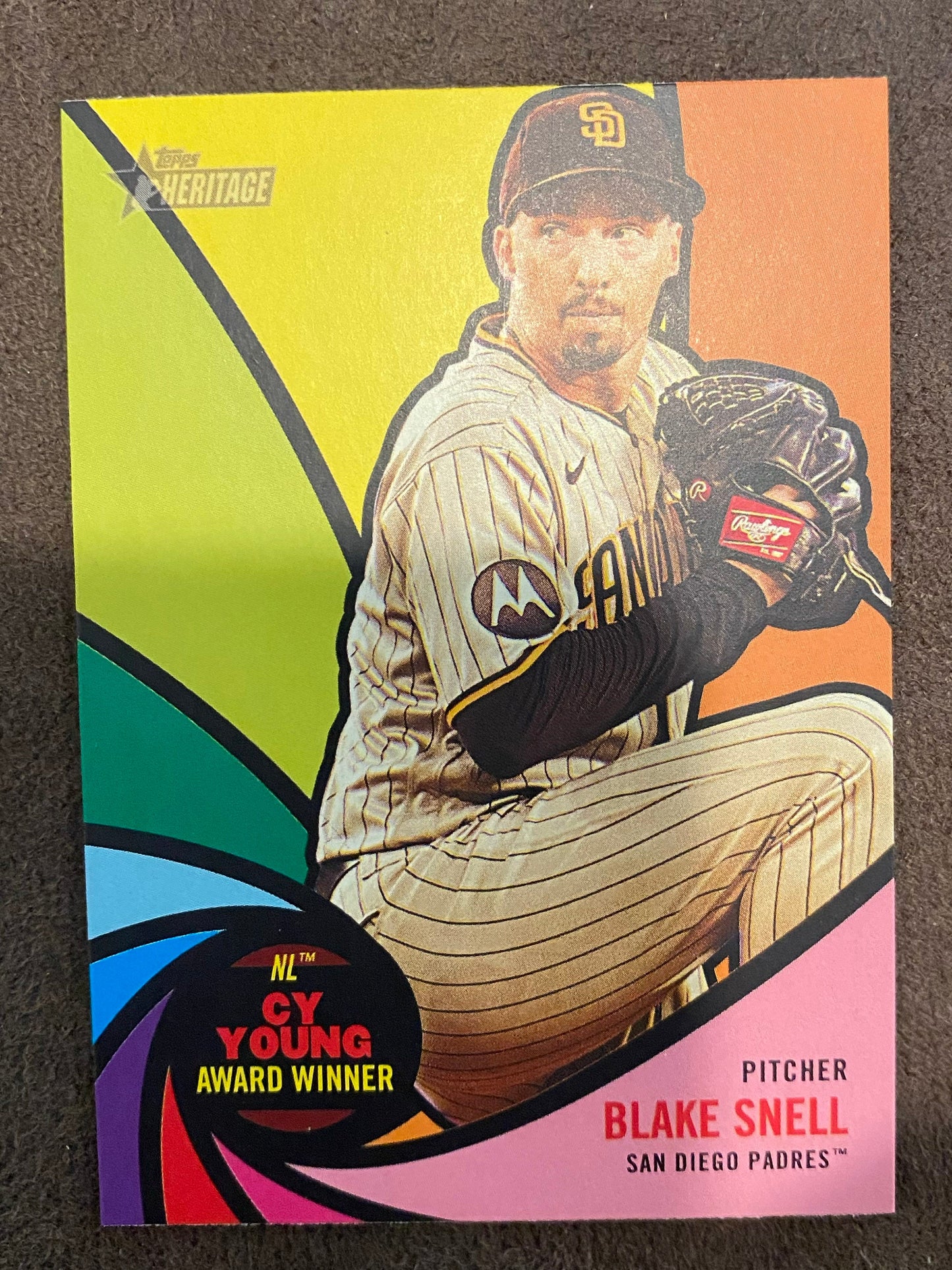Blake Snell - 2024 Topps Heritage High Number - Award Winners - Giants