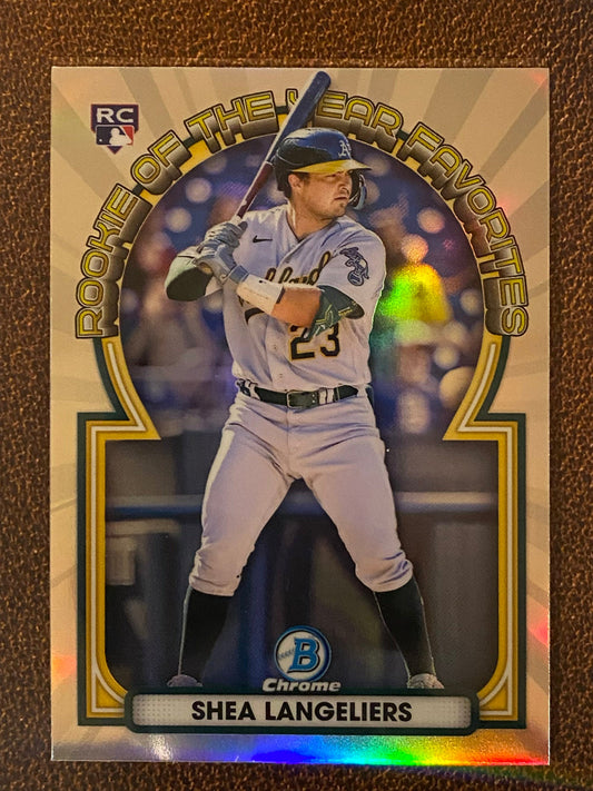 Shea Langeliers - 2023 Bowman - Rookie of the Year Favorites - Athletics