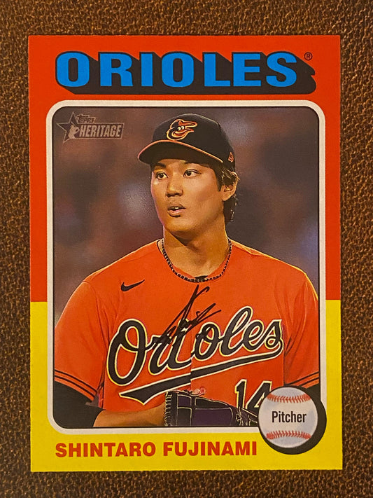 Shintaro Fujinami - 2024 Topps Heritage - Low Number Short Prints - Orioles