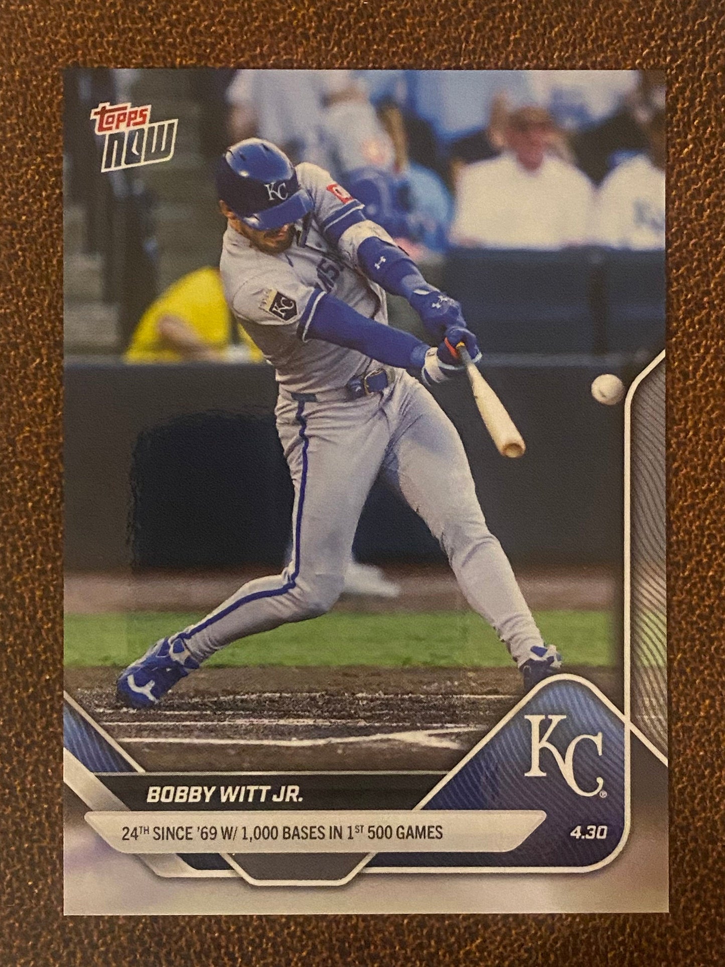Bobby Witt Jr - 2025 Topps Now - Card 123 (PR: 1584) - Royals