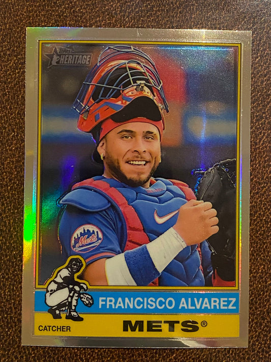 Francisco Alvarez - 2025 Topps Heritage - Refractor - Mets