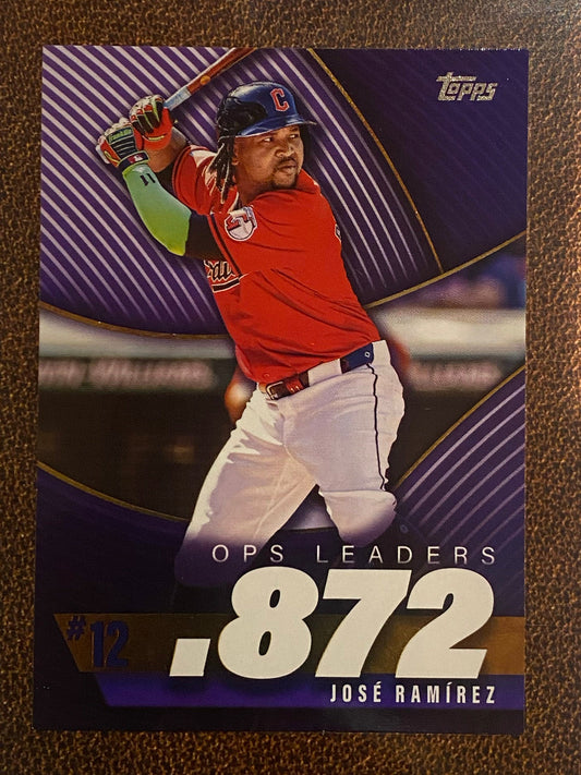 Jose Ramirez - 2025 Topps Series 2 - OPS Leaders - Guardians