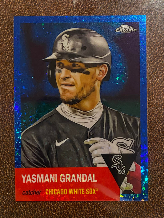 Yasmani Grandal - 2022 Topps Chrome Platinum Anniversary - Blue Mini Diamond /199 - White Sox