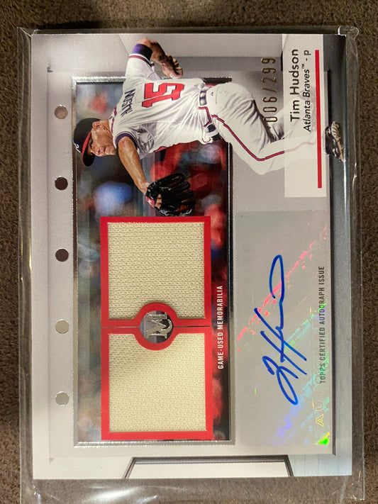 Tim Hudson - 2024 Topps Museum Collection - Signature Swatches Patch AUTO /299 - Braves